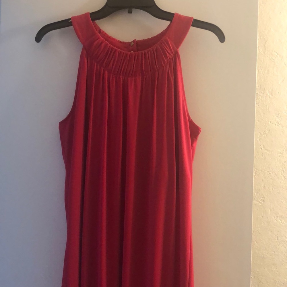 Dark pink sleeveless dress. Great with heels or sandals